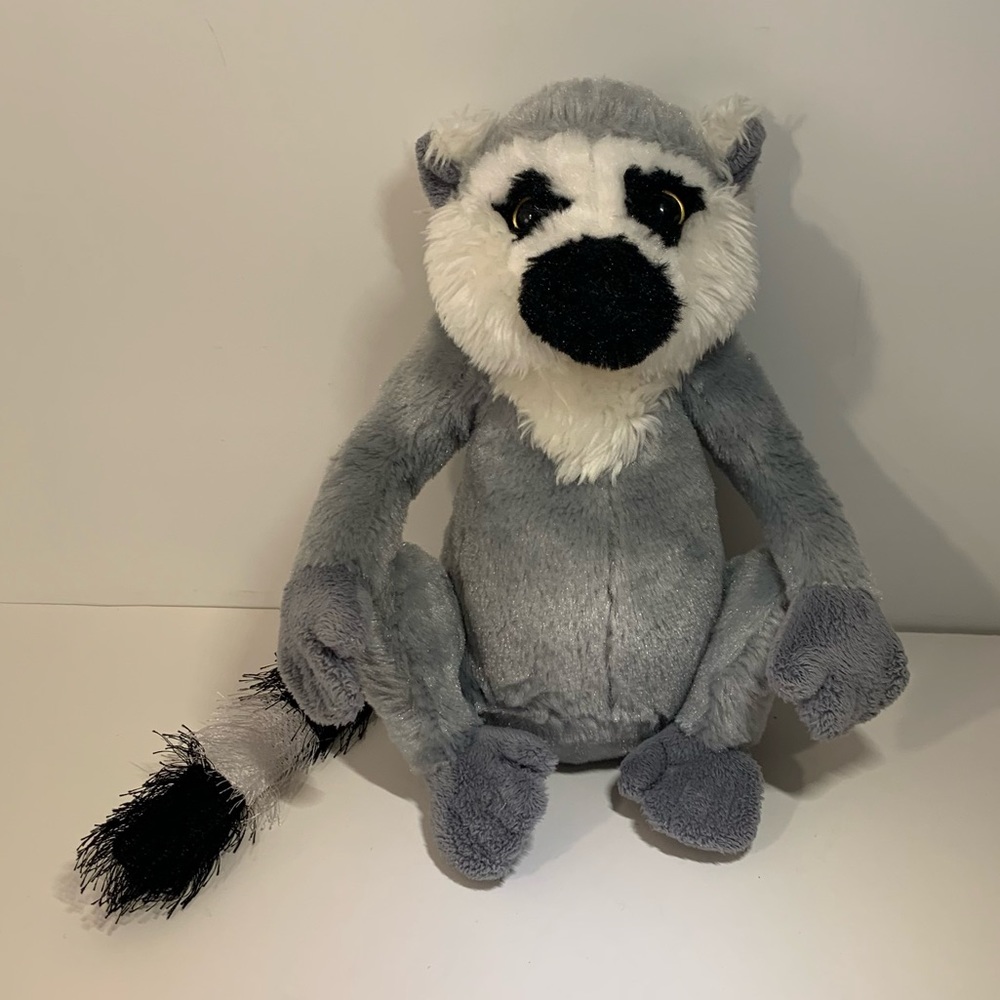 🐒 [2/$25] WEBKINZ RING TAILED LEMUR STUFFED ANIMAL PLUSH - HM369 NO CODE TAG 🐒